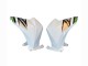 Carenagens Moto Kawasaki Z800 2013-2018 - Branco Verde Prata Preto