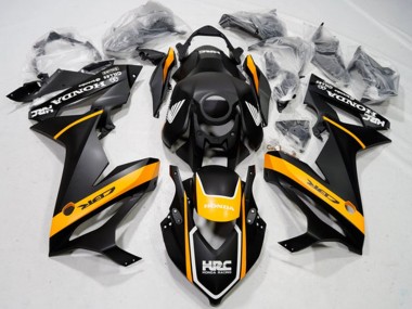 Carenagens Moto Honda CBR650R 2019-2020 - Preto Fosco Amarelo Branco