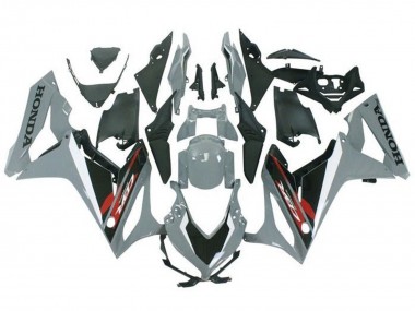 Carenagens Moto Honda CBR650R 2019-2020 - Nardo Cinzento Preto Vermelho