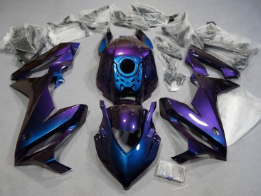 Carenagens Moto Honda CBR650R 2021-2023 - Camaleão Azul Roxo