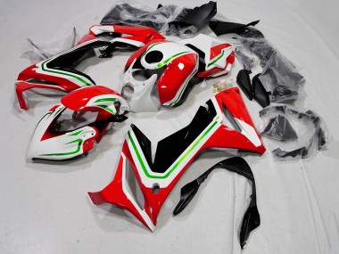 Carenagens Moto Honda CBR650R 2021-2023 - Branco Vermelho Verde Preto