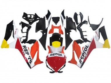 Carenagens Moto Honda CBR650R 2021-2023 - Laranja Branco Vermelho Amarelo Preto Brilhante Repsol