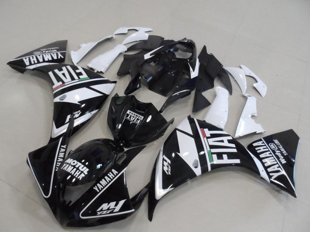 Carenagens Moto Yamaha YZF R1 2009-2011 - Branco Preto Motul Fiat