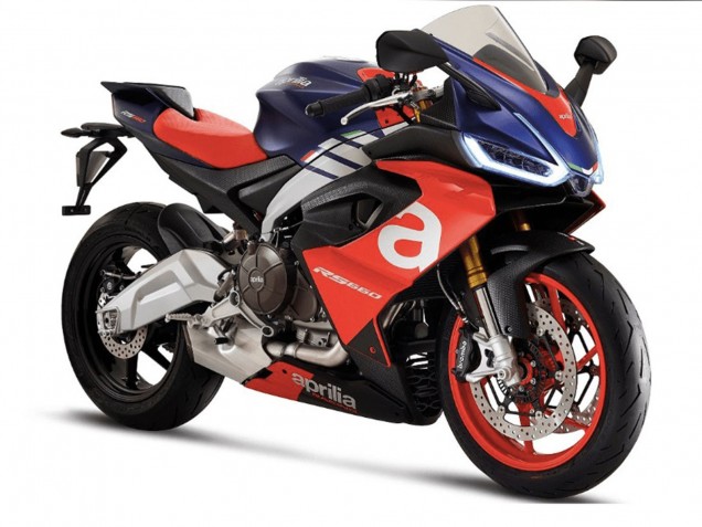 Carenagens Moto Aprilia RS660 2020-2024 - Matte Azul Vermelho Prata
