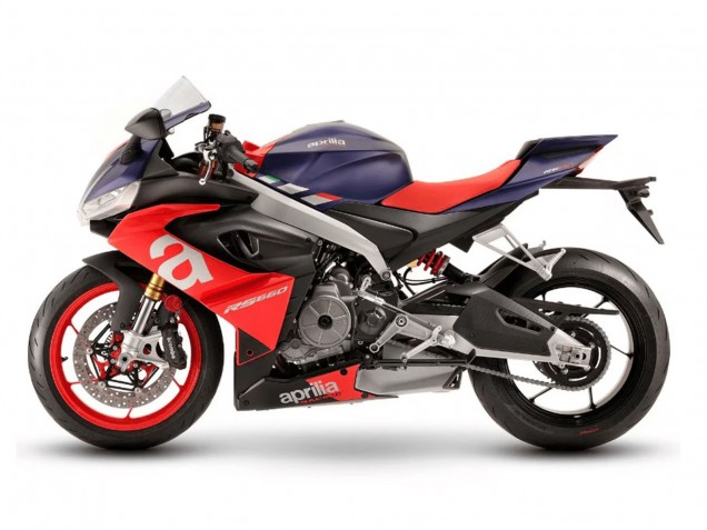 Carenagens Moto Aprilia RS660 2020-2024 - Matte Azul Vermelho Prata