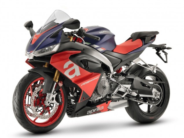 Carenagens Moto Aprilia RS660 2020-2024 - Matte Azul Vermelho Prata