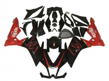 Carenagem Moto Aprilia RSV4 1000 2009-2015 - Preto Vermelho