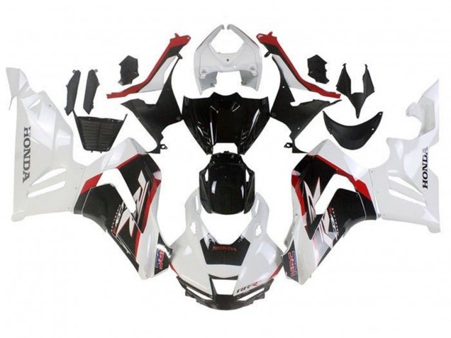 Carenagens Moto Honda CBR1000RR-R 2020-2023 - Branco Vermelho Preto Brilhante
