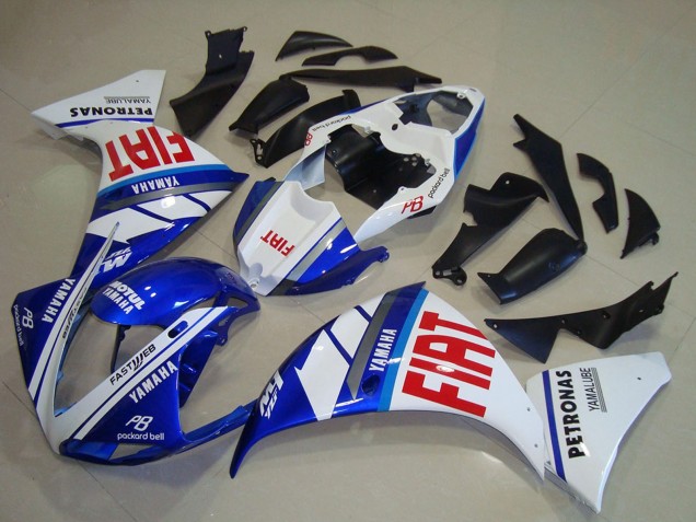 Carenagens Moto Yamaha YZF R1 2012-2014 - Branco Azul Vermelho Fiat