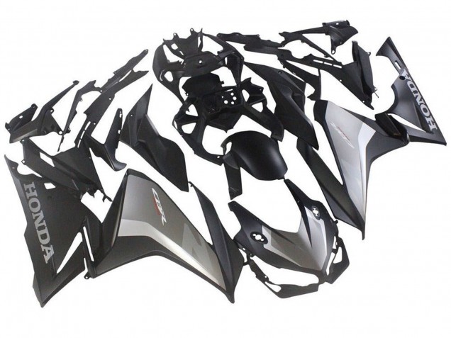 Carenagens Moto Honda CBR500R 2019-2021 - Prata Preto Fosco