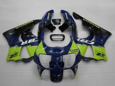 Carenagens Moto Honda CBR900RR 893 1994-1995 - Azul Verde Preto Brilhante