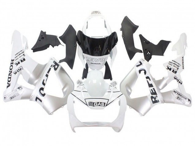 Carenagens Moto Honda CBR900RR 929 2000-2001 - Branco Prata Repsol
