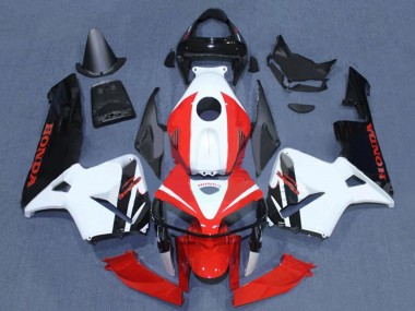 Carenagens Moto Honda CBR600RR 2005-2006 - Preto Branco Vermelho