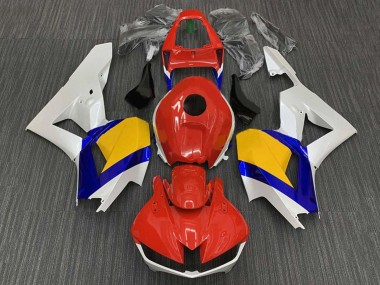 Carenagens Moto Honda CBR600RR 2013-2023 - Branco Vermelho Azul Amarelo