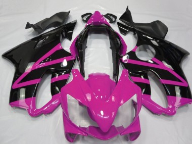 Carenagem Moto Honda CBR600 F4i 2004-2007 - Rosa Preto Brilhante