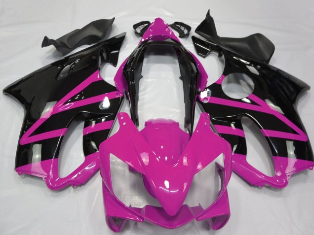 Carenagem Moto Honda CBR600 F4i 2004-2007 - Rosa Preto Brilhante