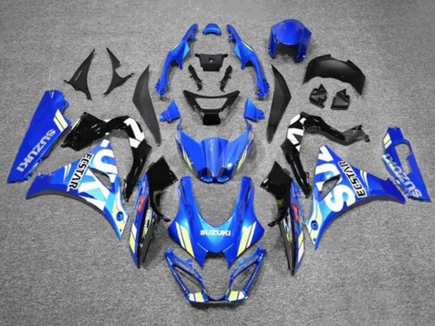 Carenagens Moto Suzuki GSXR1000 2017-2024 - Azul Branco Ecstar