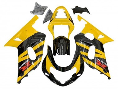 Carenagens Moto Suzuki GSXR 600 / GSXR 750 2001-2003 - Amarelo Preto Listra Vermelho