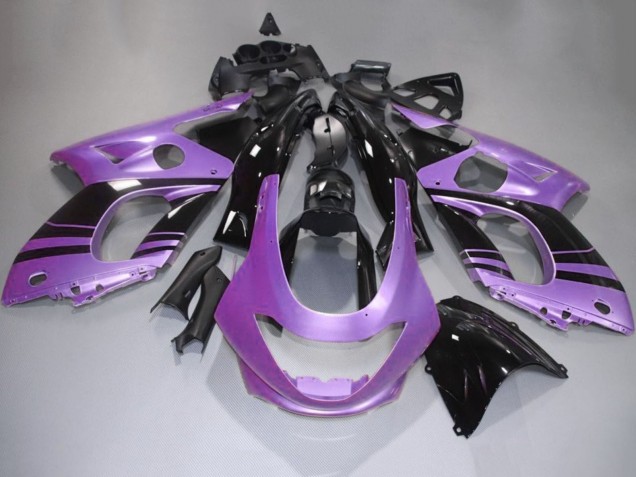 Carenagens Moto Yamaha YZF600R Thundercat 1996-2007 - Roxo Preto Brilhante