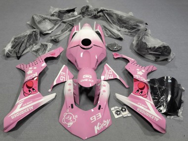 Carenagens Moto Yamaha YZF 1000 R1 2020-2025 - Rosa Branco Kirby