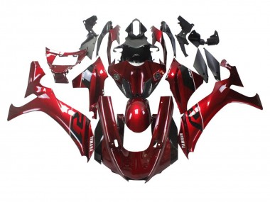 Carenagens Moto Yamaha YZF 1000 R1 2020-2025 - Vermelho Branco Preto Listra