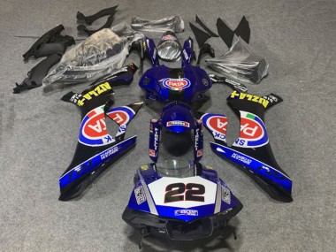 Carenagens Moto Yamaha YZF 1000 R1 2020-2025 - Azul Branco Preto Vermelho Pata