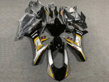 Carenagens Moto Yamaha YZF 1000 R1 2020-2025 - Prata Amarelo Preto Brilhante