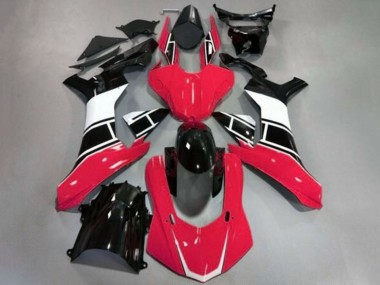 Carenagens Moto Yamaha YZF 1000 R1 2020-2025 - Vermelho Branco Preto Brilhante