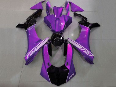 Carenagens Moto Yamaha YZF 1000 R1 2020-2025 - Roxo Prata Preto Brilhante