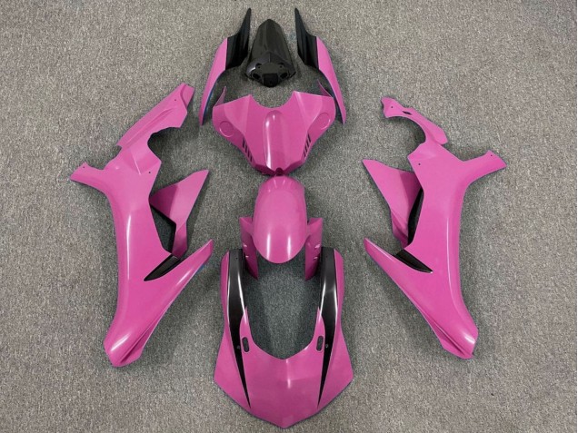 Carenagens Moto Yamaha YZF 1000 R1 2020-2025 - Rosa Preto Brilhante
