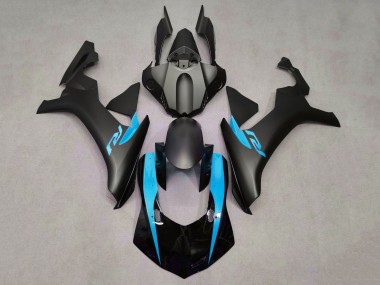Carenagens Moto Yamaha YZF 1000 R1 2020-2025 - Preto Brilhante Preto Fosco Azul Claro