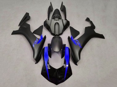 Carenagens Moto Yamaha YZF 1000 R1 2020-2025 - Preto Fosco Azul