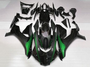 Carenagens Moto Yamaha YZF 1000 R1 2020-2025 - Falso Fibra de Carbono Verde