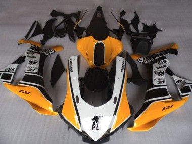 Carenagens Moto Yamaha YZF 1000 R1 2020-2025 - Laranja Branco Preto