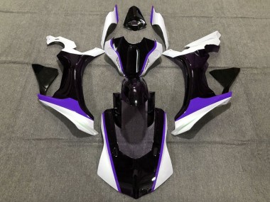 Carenagens Moto Yamaha YZF 1000 R1 2020-2025 - Branco Roxo Preto Brilhante