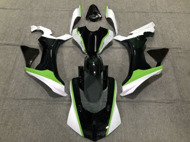 Carenagens Moto Yamaha YZF 1000 R1 2020-2025 - Branco Verde Preto Brilhante
