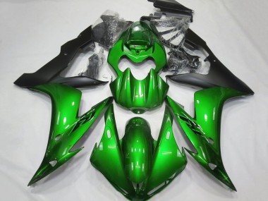 Carenagens Moto Yamaha YZF 1000 R1 2004-2006 - Verde Preto Fosco