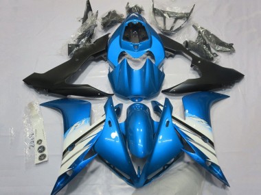Carenagens Moto Yamaha YZF 1000 R1 2004-2006 - Azul Claro Branco Preto Fosco