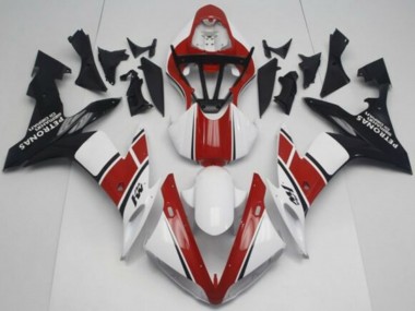 Kits Carenagem Moto Yamaha YZF 1000 R1 2004-2006 - Branco Vermelho Preto