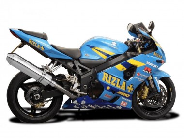 Carenagens Moto Suzuki GSXR 600 / GSXR 750 2004-2005 - Azul Claro Amarelo Rizla Motul