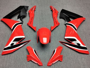 Carenagens Moto Honda CBR650F 2014-2016 - Vermelho Preto Fosco
