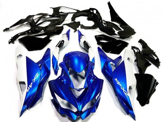 Carenagens Moto Kawasaki ZX4R ZX-4RR 2019-2025 - Branco Azul