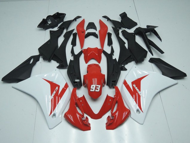 Carenagens Moto Honda CBR125R 2011-2016 - Branco Vermelho Preto Fosco 93
