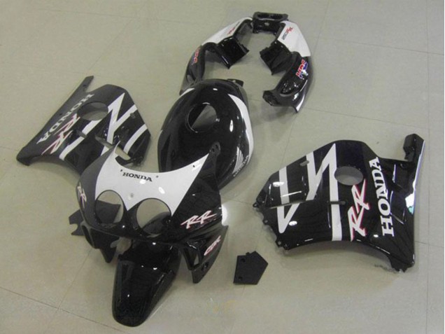 Carenagens Moto Honda CBR250RR MC22 1990-1998 - Preto Brilhante Branco