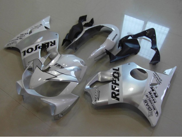 Carenagens Moto Honda CBR600 F4i 2004-2007 - Branco Prata Preto Repsol