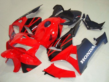 Kits Carenagem Moto Honda CBR600RR 2005-2006 - Vermelho Preto