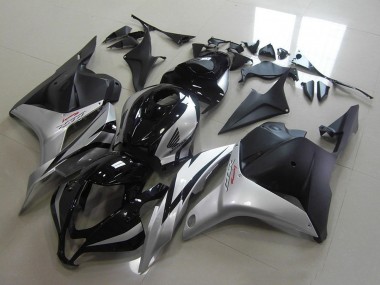 Carenagens Moto Honda CBR600RR 2009-2012 - Prata Preto Brilhante Preto Fosco
