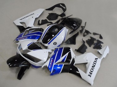 Carenagens Moto Honda CBR600RR 2013-2023 - Branco Azul Preto Brilhante OEM Estilo
