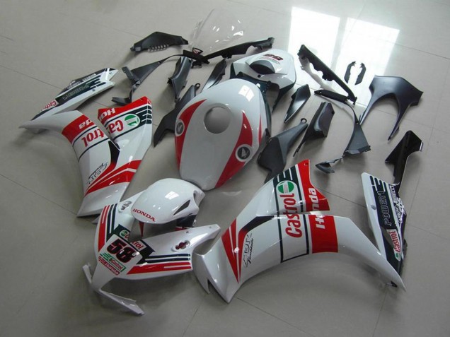 Carenagens Moto Honda CBR1000RR 2012-2016 - Branco Vermelho Verde Castrol