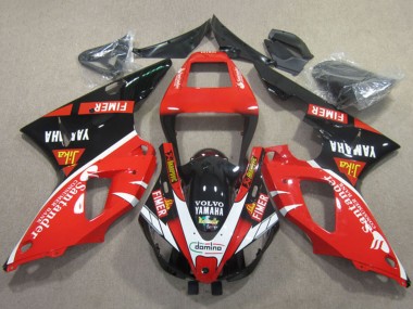 Carenagens Moto Yamaha YZF R1 1998-1999 - Vermelho Branco Preto Santander